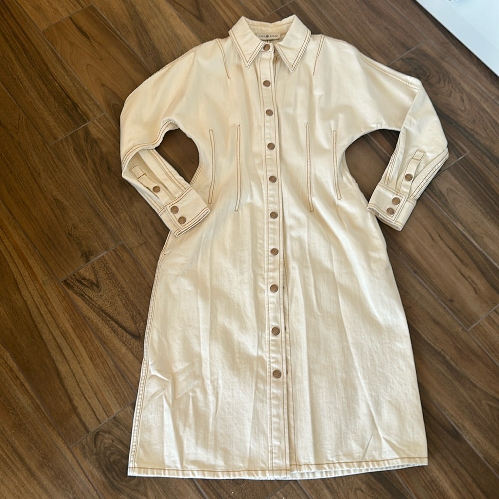 Tory Burch off  white denim dress size 4, small